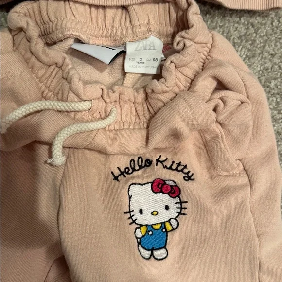 Zara Blush Pink hello kitty tracksuit set age 3 - Picture 4 of 6